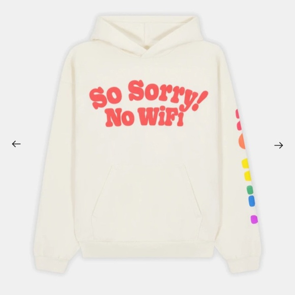 So sorry no Wi-Fi hoodie